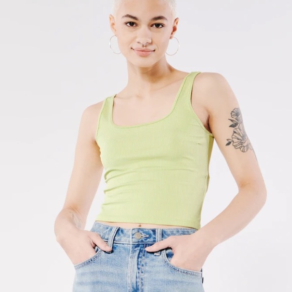 Hollister | Tops | Hollister Seamless Square Neck Tank | Poshmark